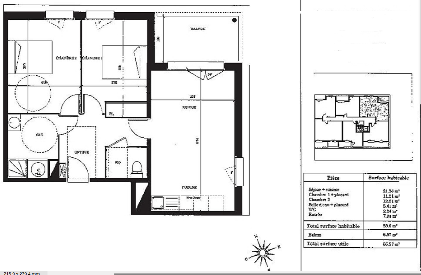 Vente Appartement à Launaguet 3 pièces