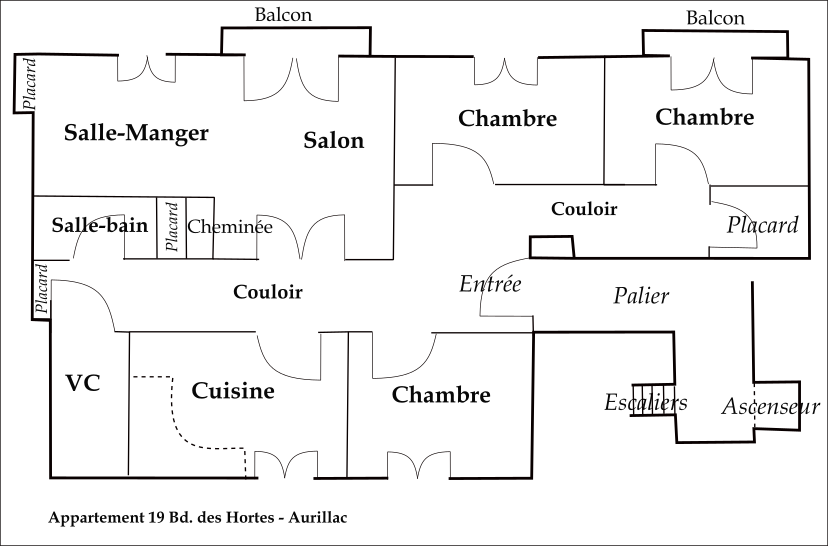 Vente Appartement à Aurillac 4 pièces