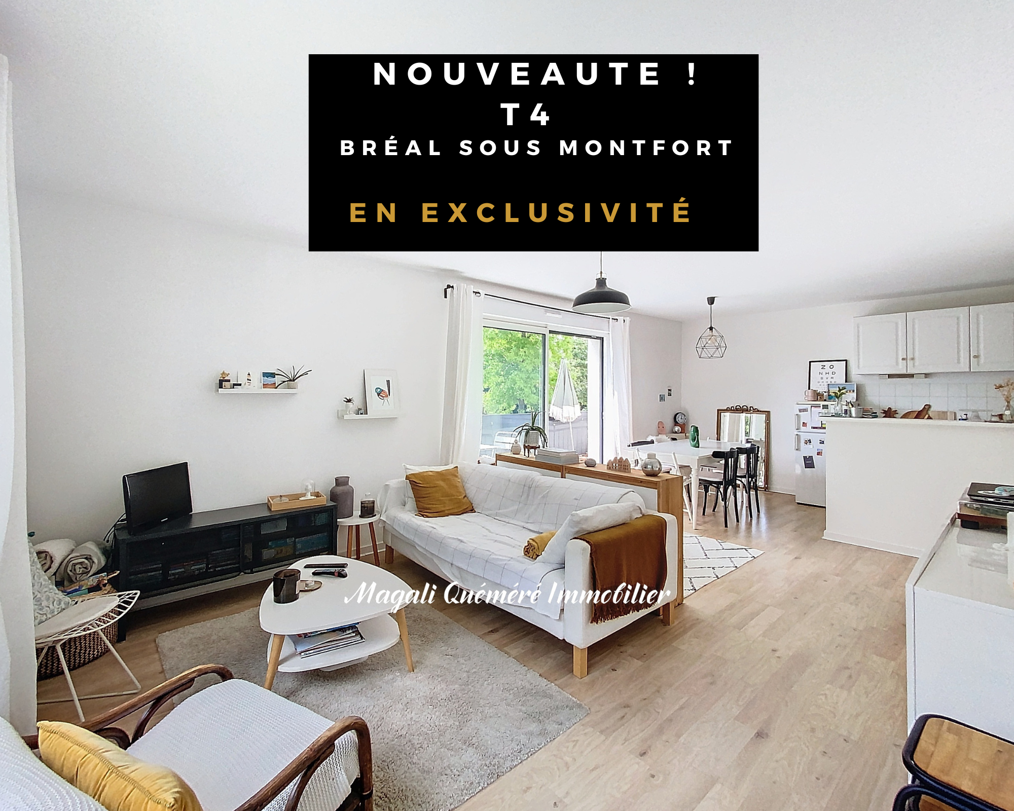 Vente Appartement à Bréal-sous-Montfort 4 pièces