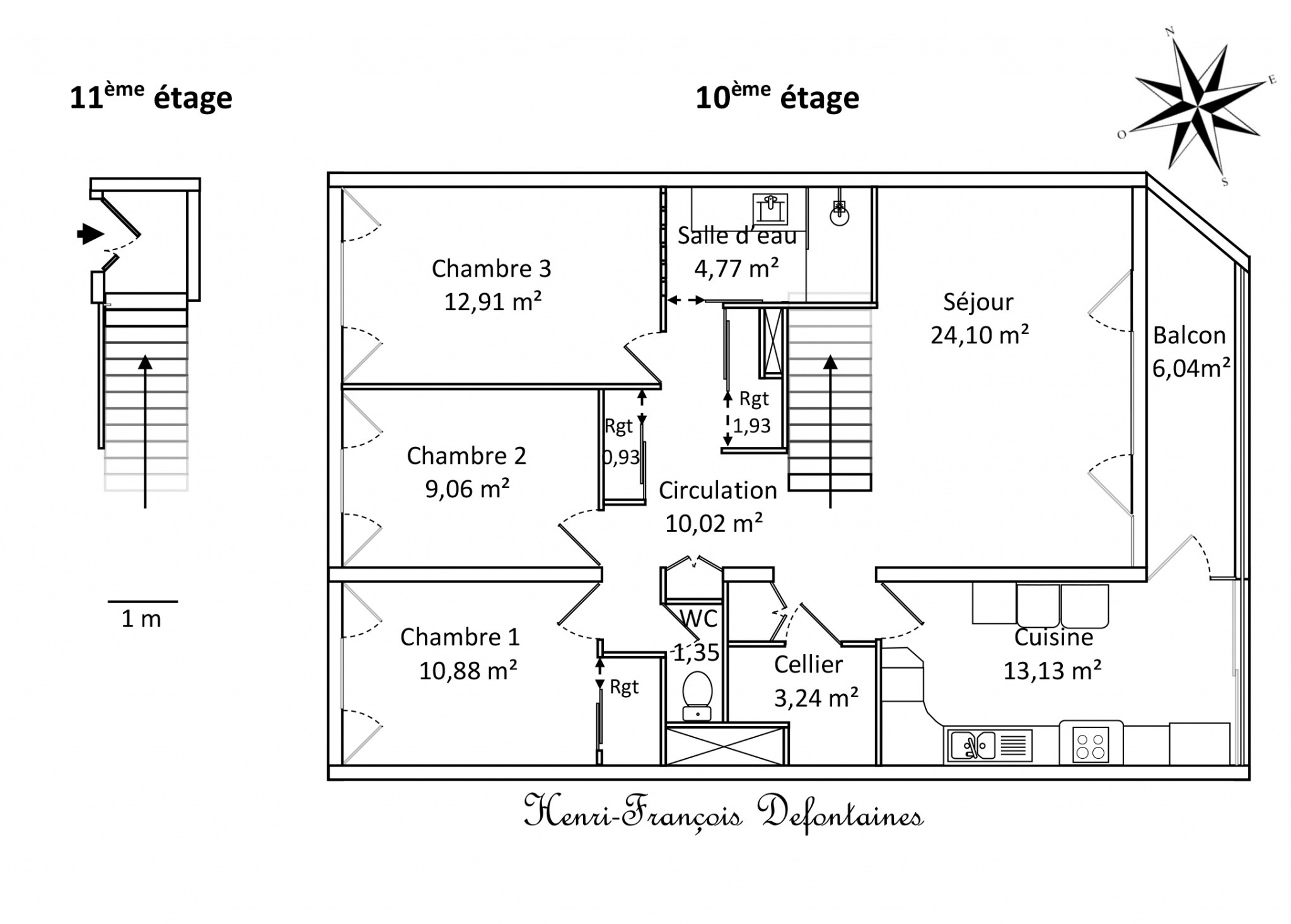 Vente Appartement à Nanterre 4 pièces