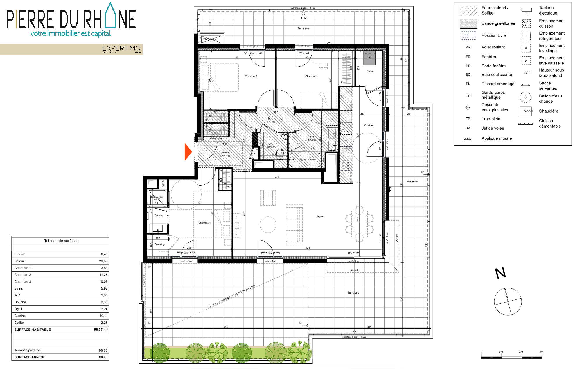 Vente Appartement à Francheville 4 pièces