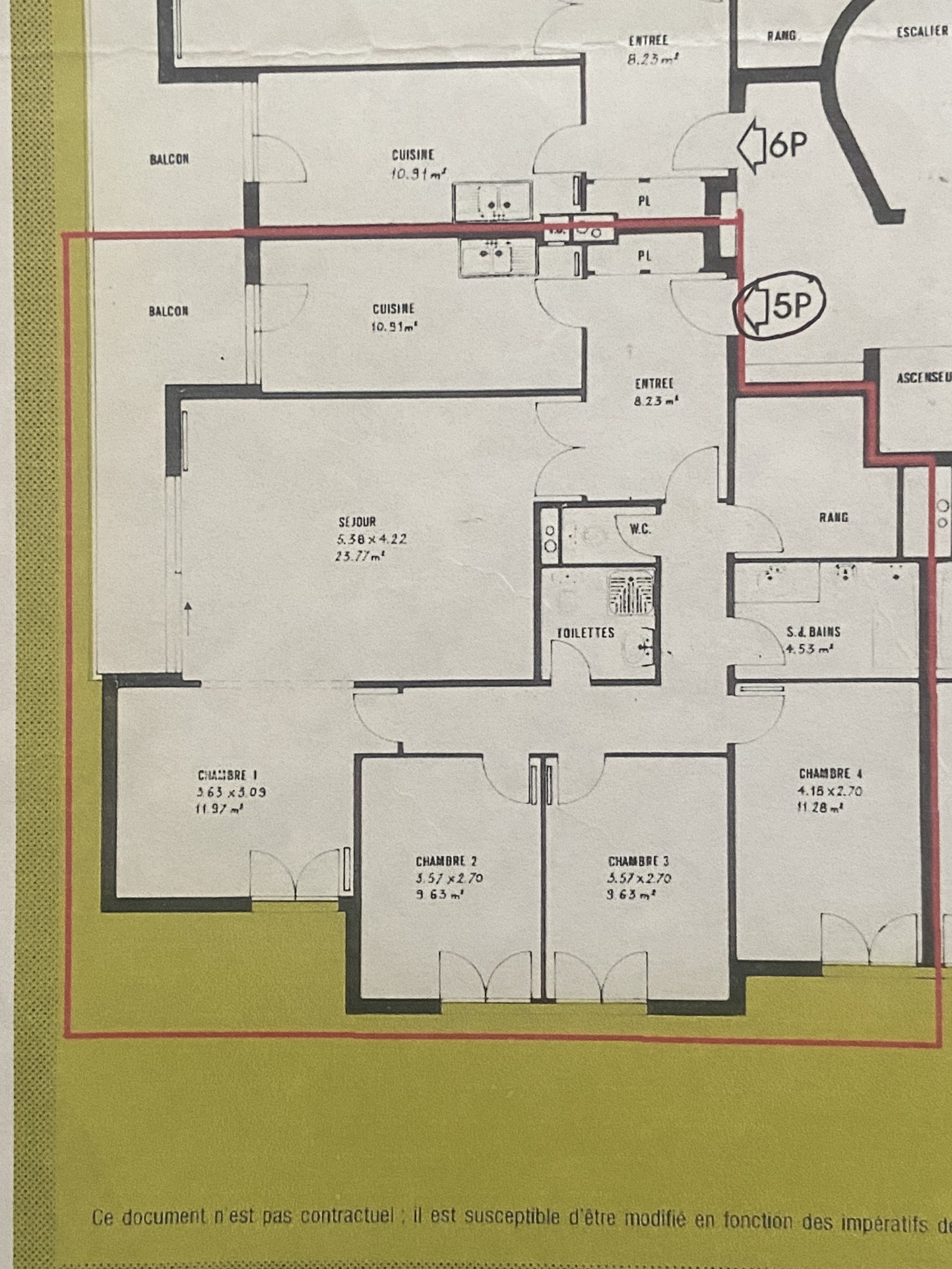 Vente Appartement à Versailles 5 pièces