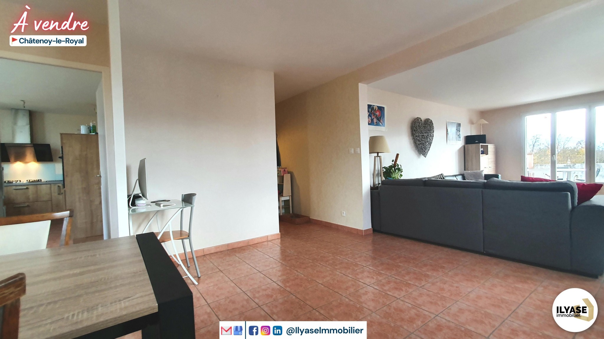 Vente Appartement à Châtenoy-le-Royal 5 pièces