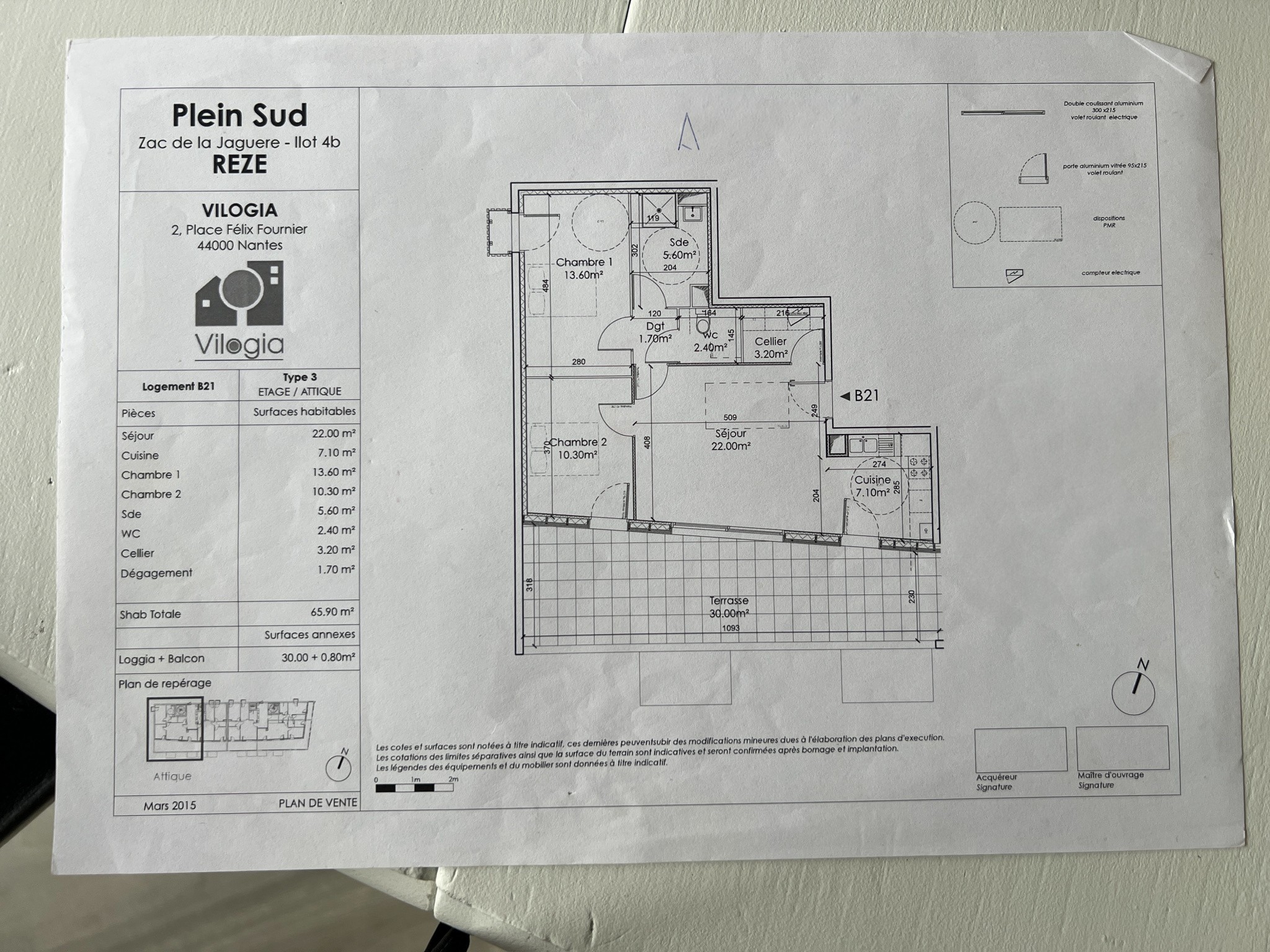 Vente Appartement à Rezé 3 pièces