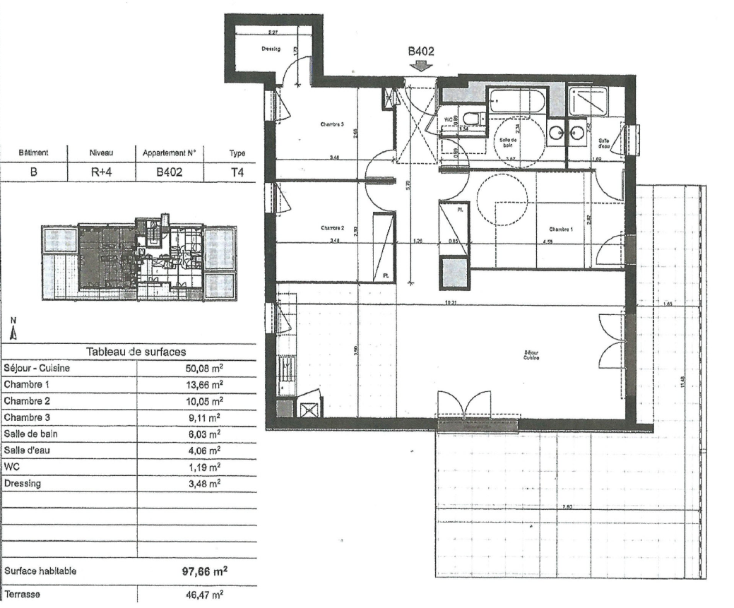 Vente Appartement à Rezé 4 pièces