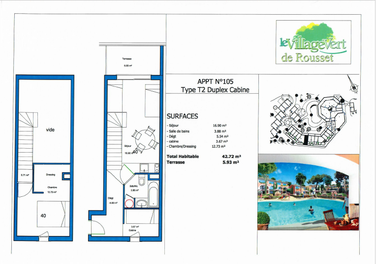 Vente Appartement à Rousset 2 pièces