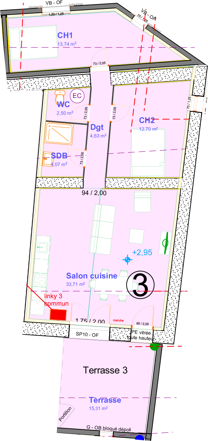 Vente Appartement à Jonquières 3 pièces