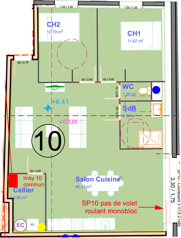 Vente Appartement à Jonquières 3 pièces