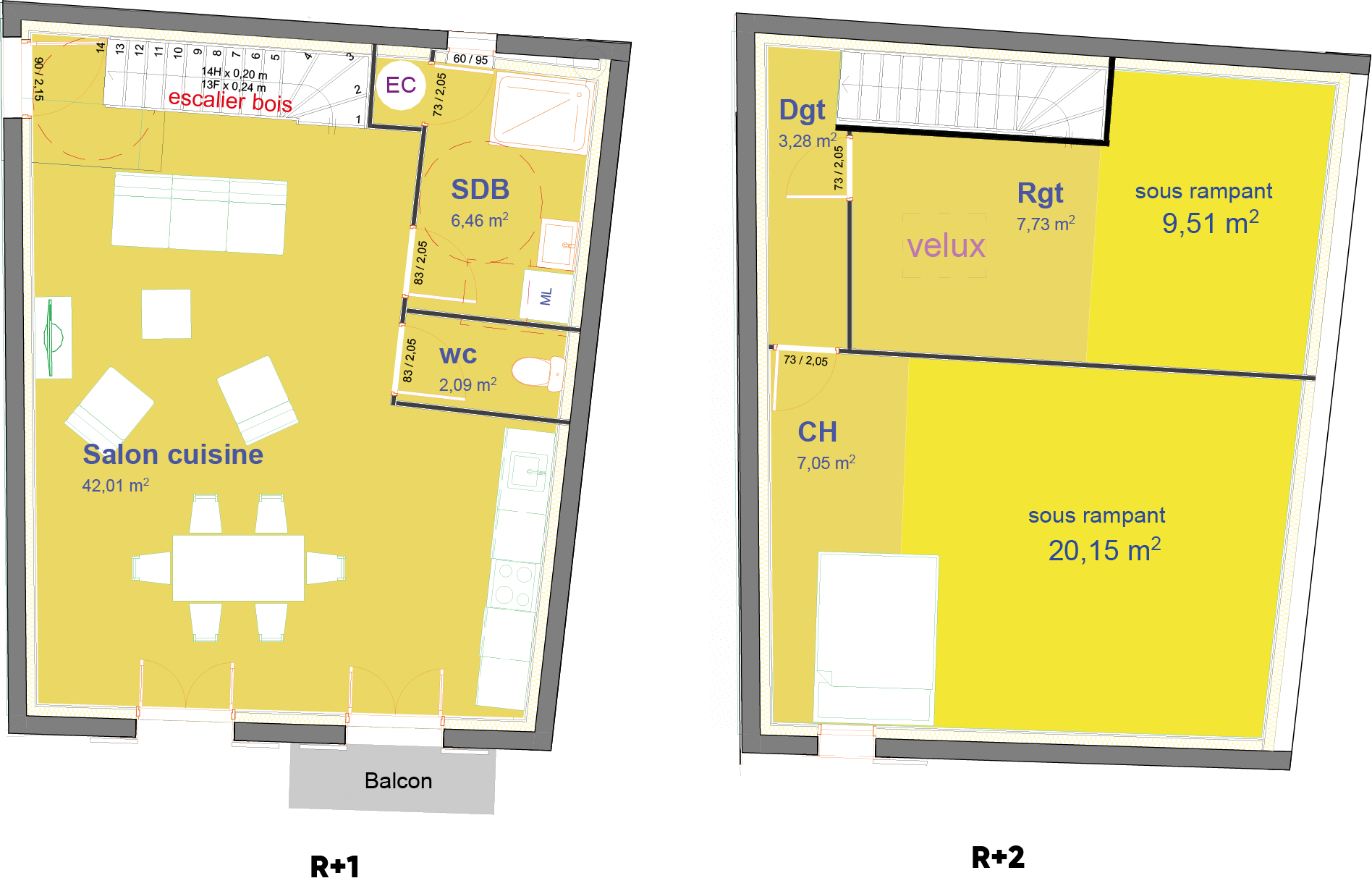 Vente Appartement à Jonquières 2 pièces