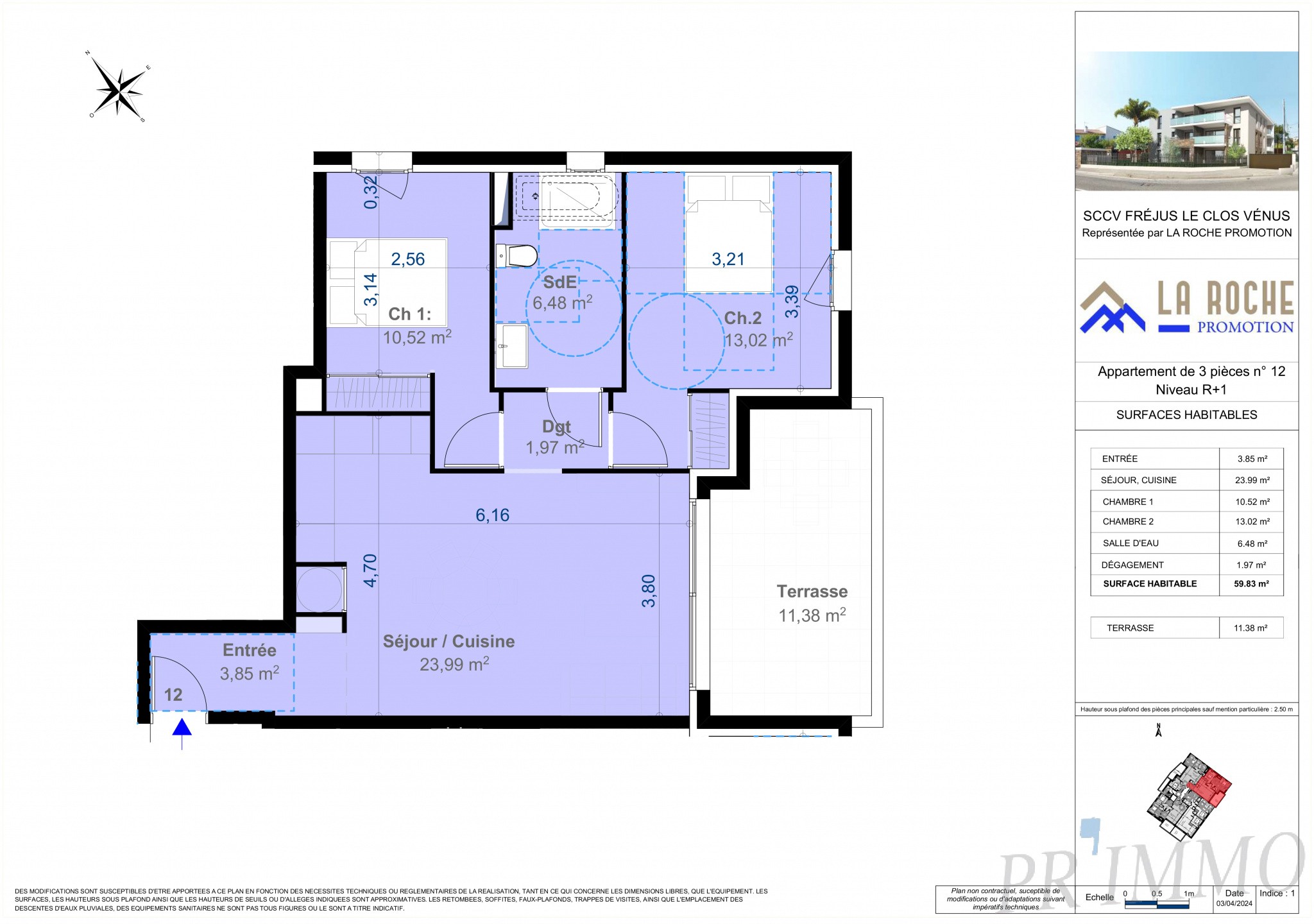 Vente Appartement à Fréjus 3 pièces