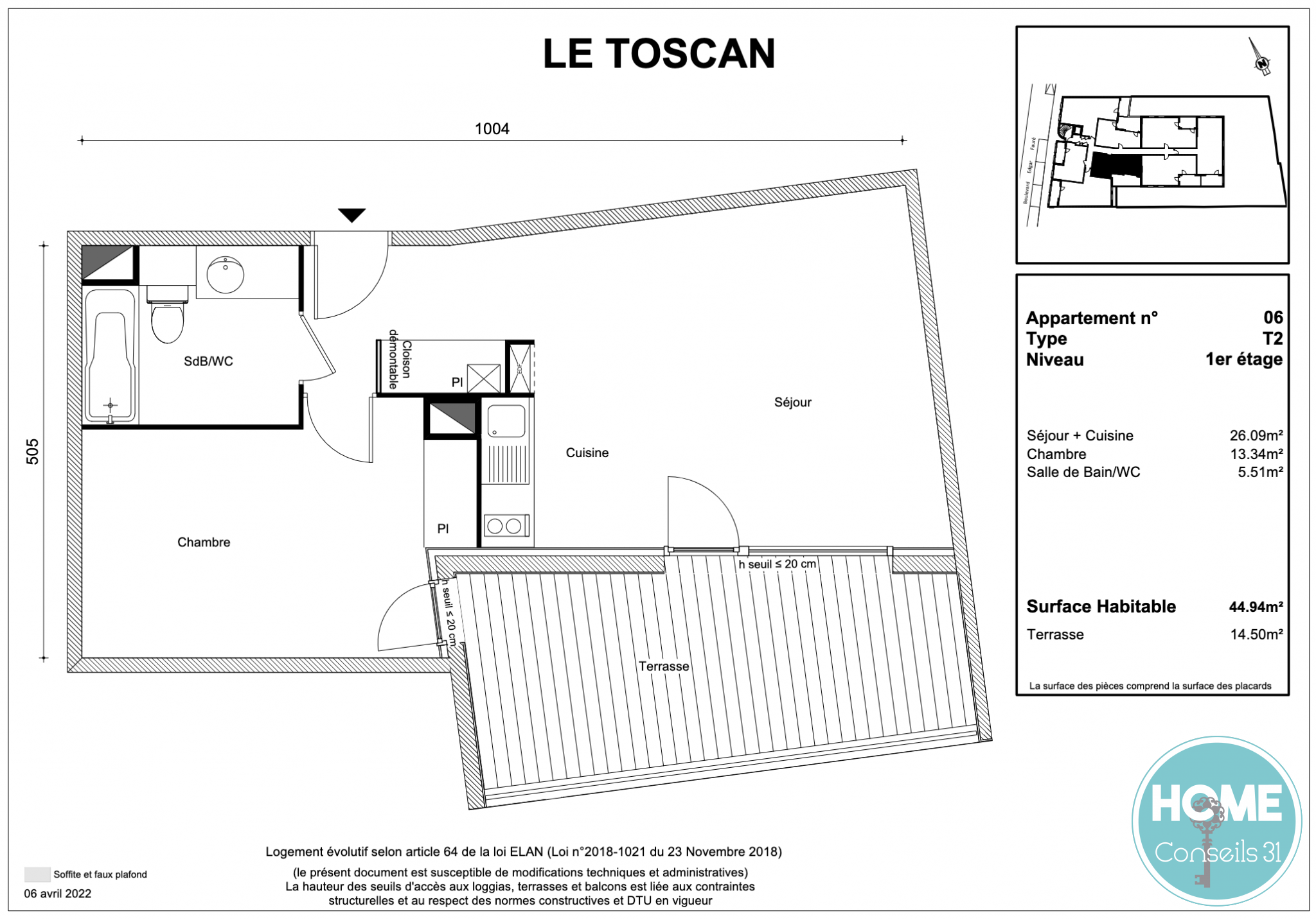 Vente Appartement à Muret 2 pièces