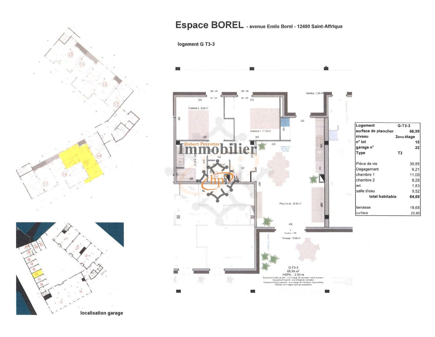 Vente Appartement à Saint-Affrique 2 pièces