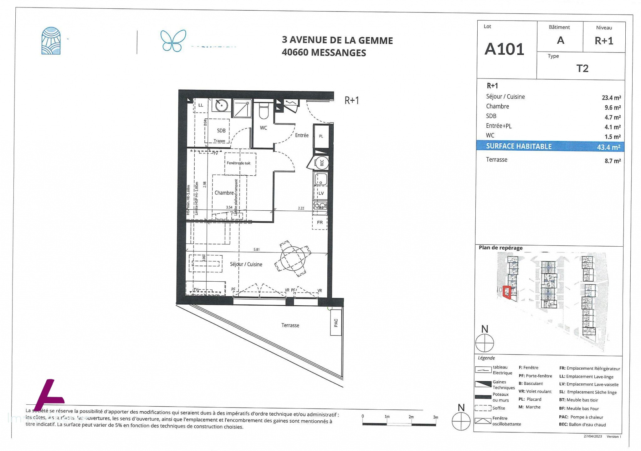 Vente Appartement à Messanges 2 pièces