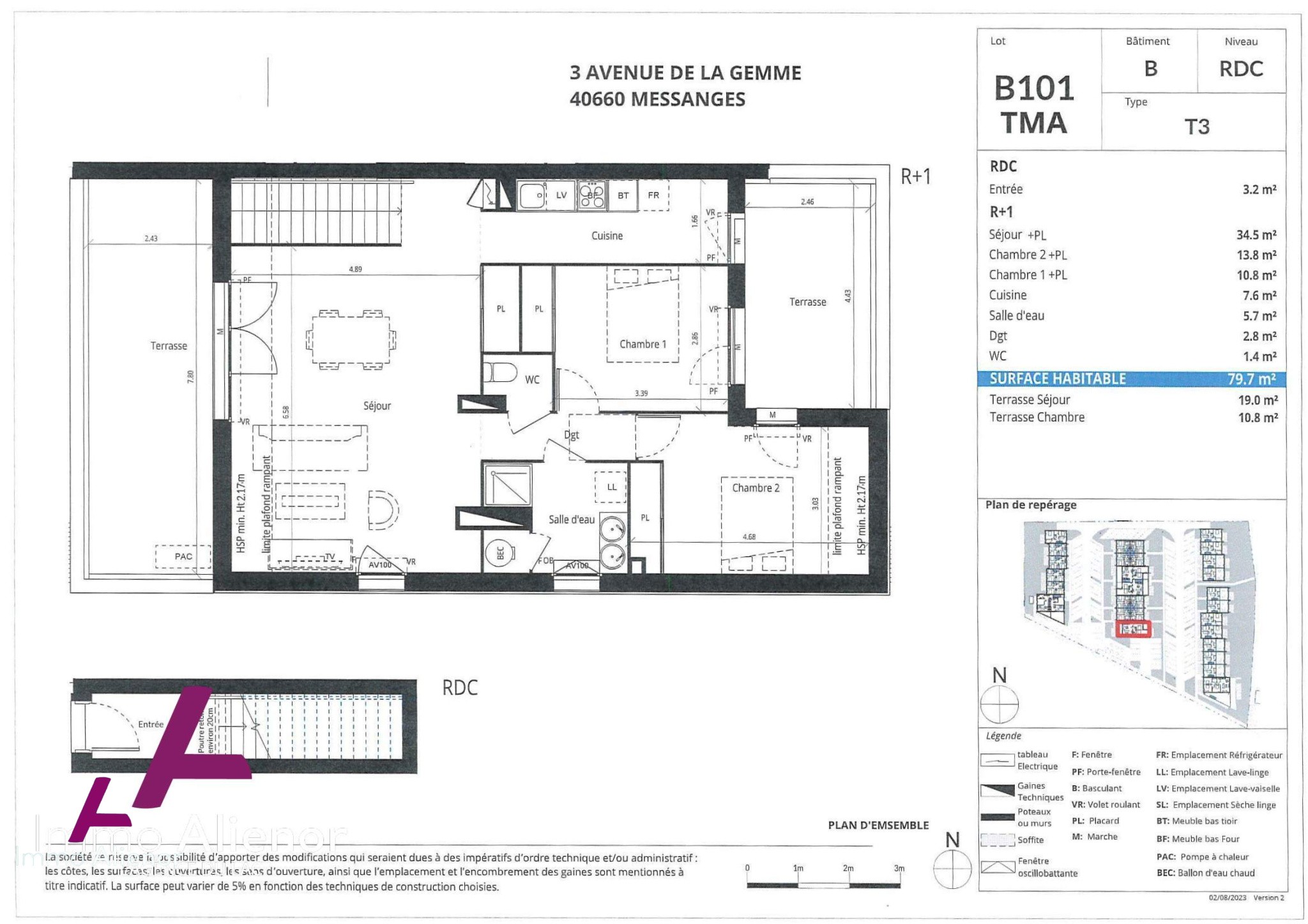 Vente Appartement à Messanges 4 pièces