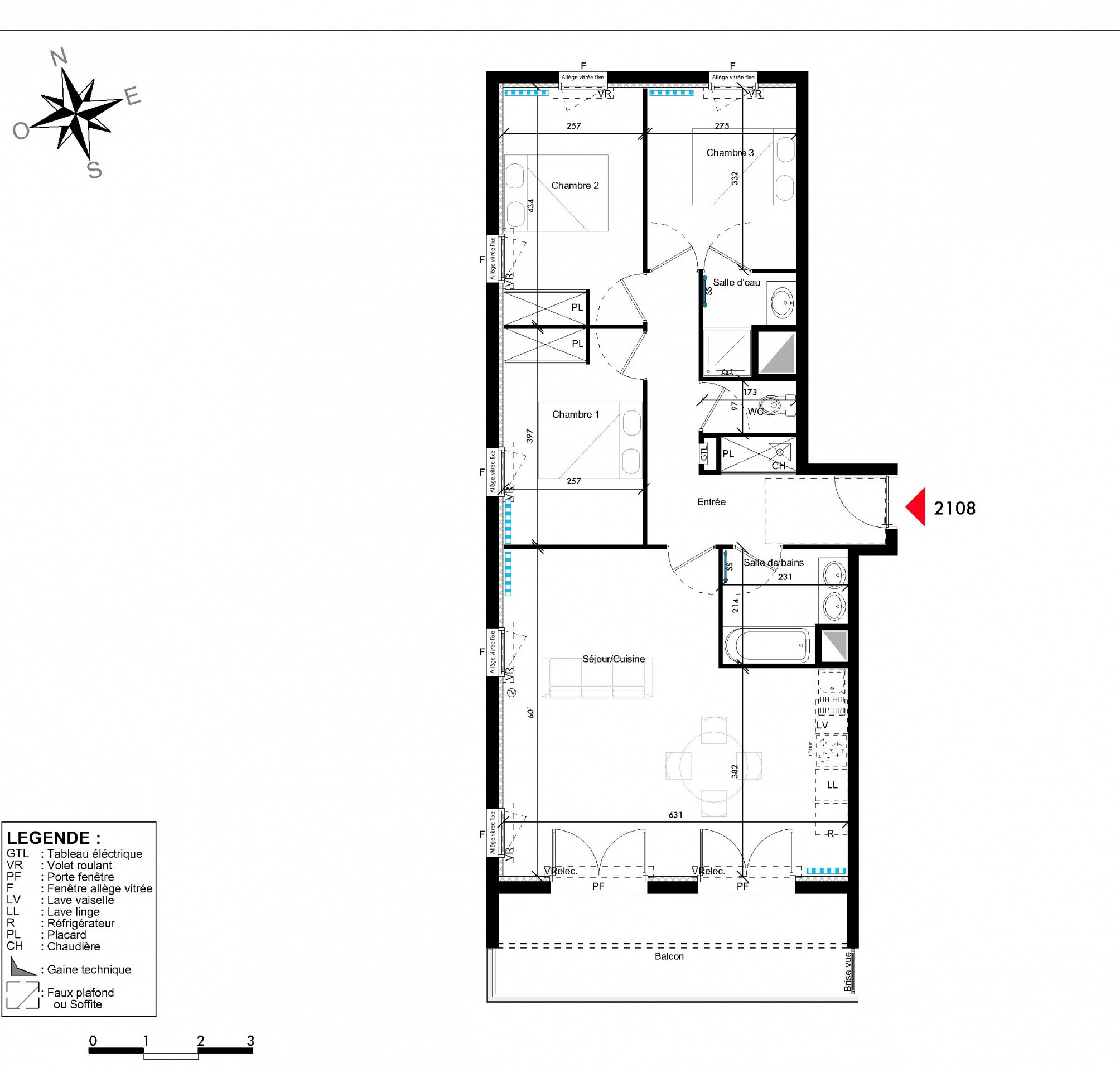 Vente Appartement à Saint-Jean-d'Illac 4 pièces