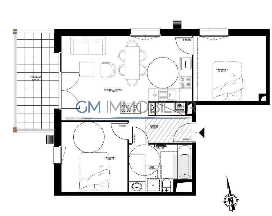 Vente Appartement à Dax 4 pièces