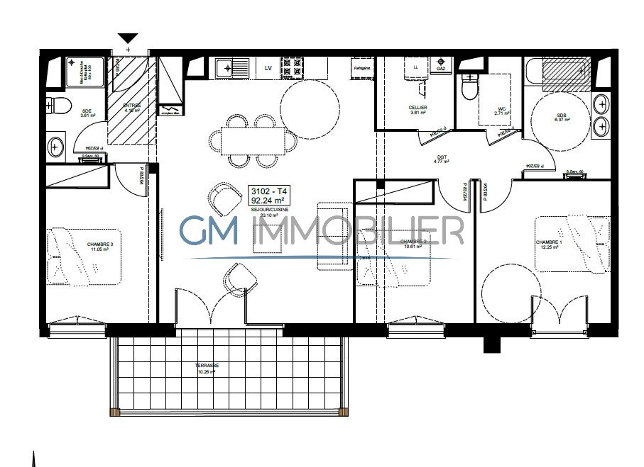 Vente Appartement à Dax 4 pièces