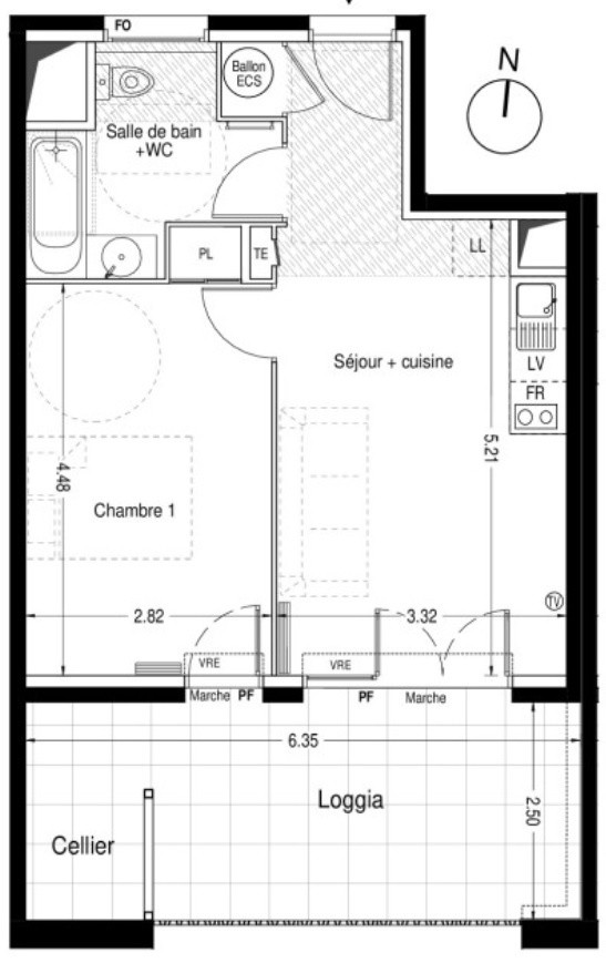 Vente Appartement à Lunel 2 pièces