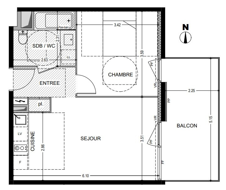 Vente Appartement à Agde 2 pièces