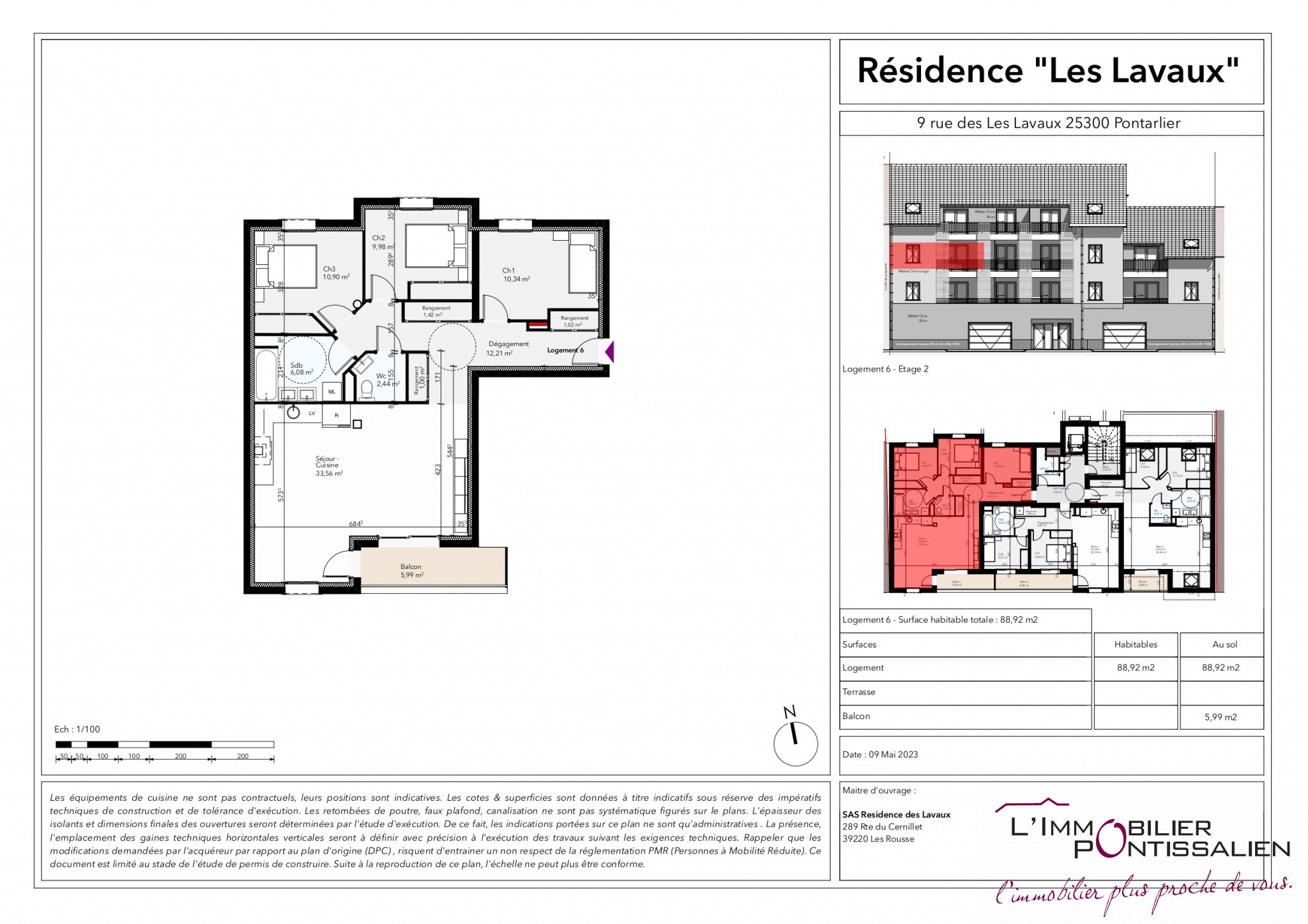 Vente Appartement à Pontarlier 4 pièces