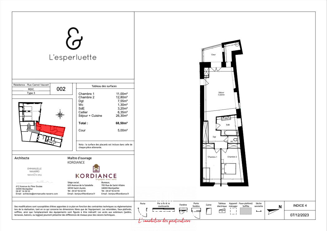 Vente Appartement à Vauvert 3 pièces