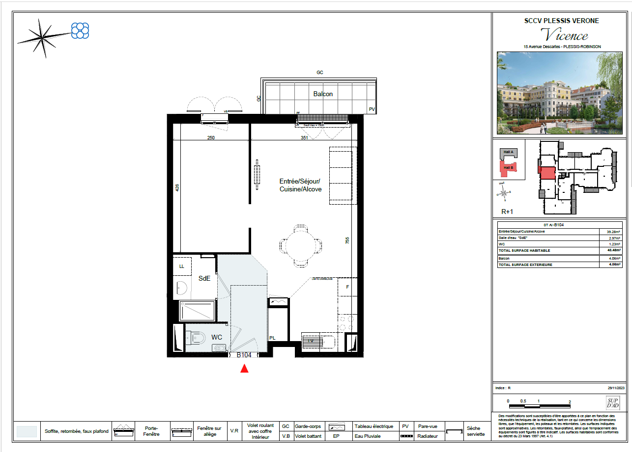 Vente Appartement à le Plessis-Robinson 2 pièces