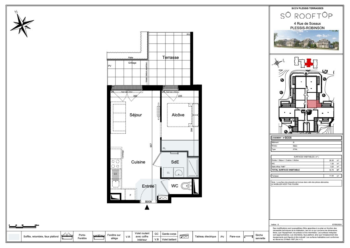 Vente Appartement à le Plessis-Robinson 2 pièces