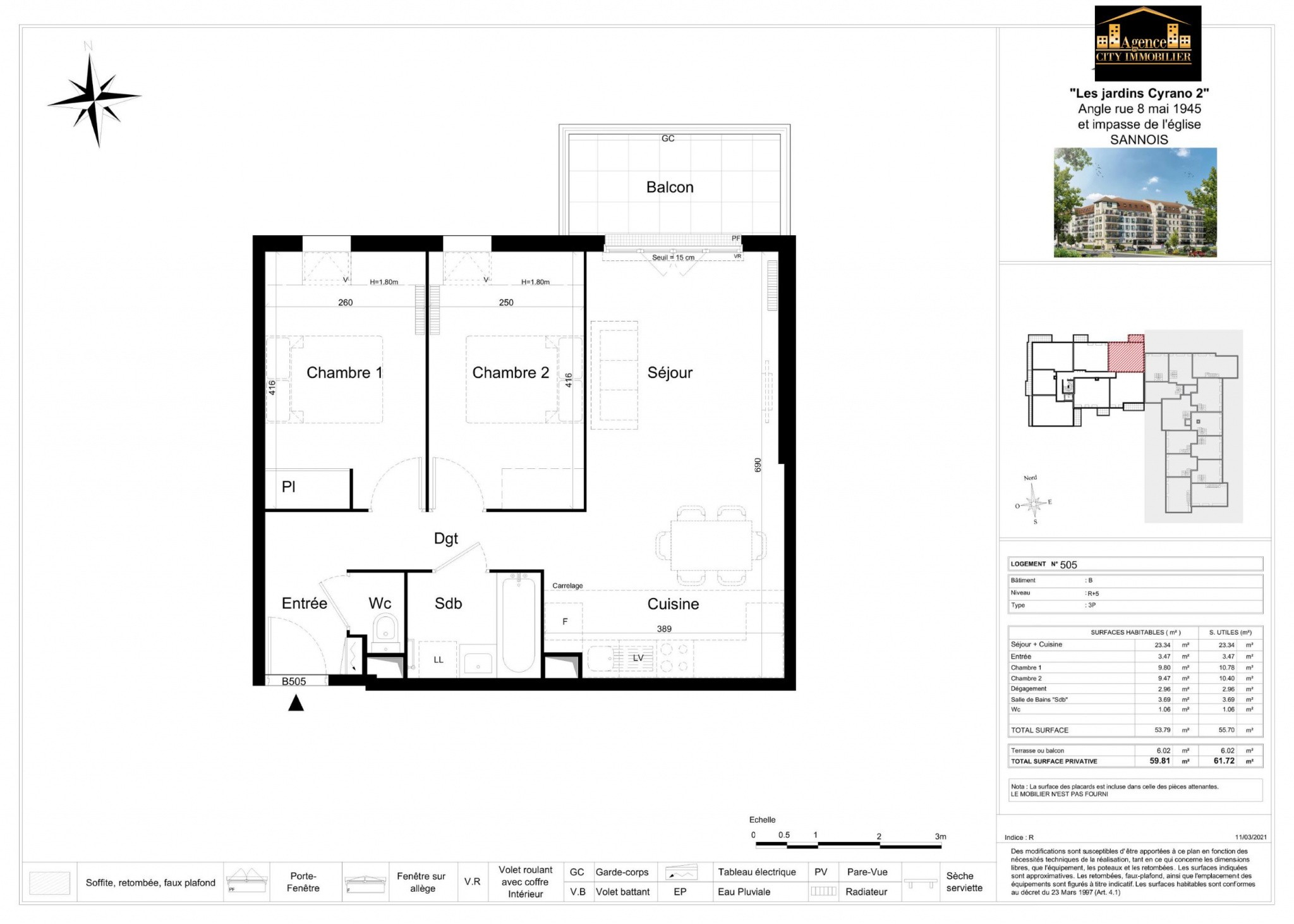 Vente Appartement à Sannois 3 pièces