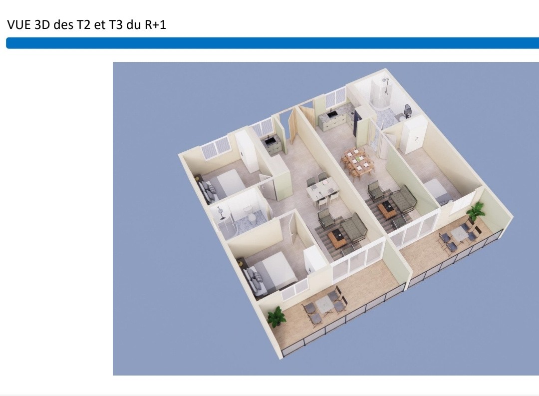 Location Appartement à Remire-Montjoly 2 pièces