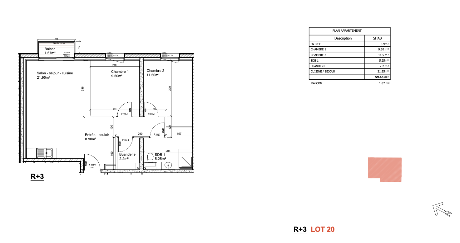 Vente Appartement à Valenciennes 3 pièces