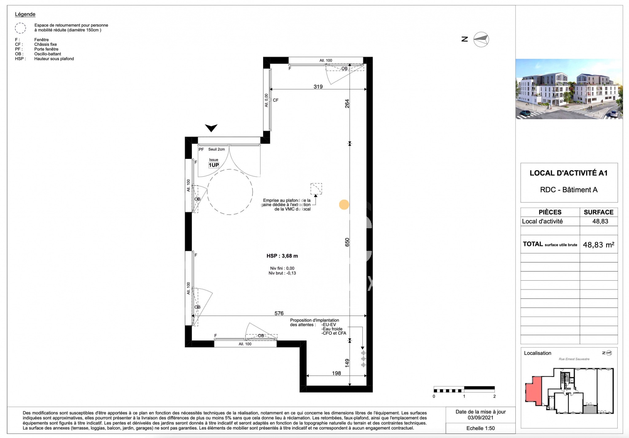 Location Bureau / Commerce à Rezé 0 pièce