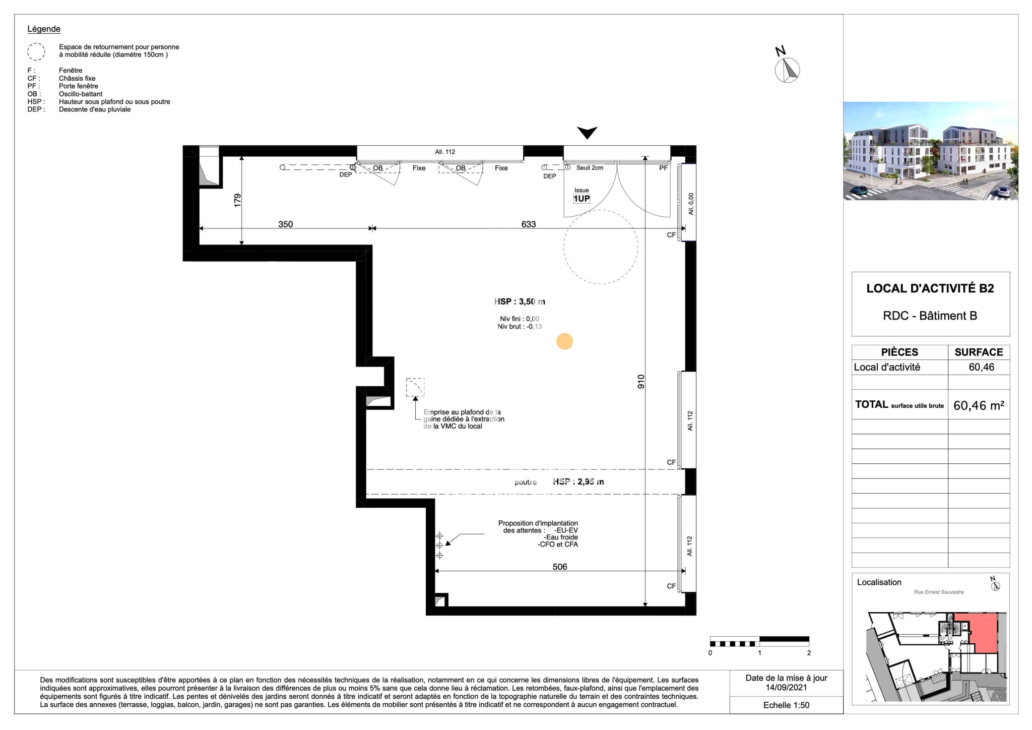 Location Bureau / Commerce à Rezé 0 pièce