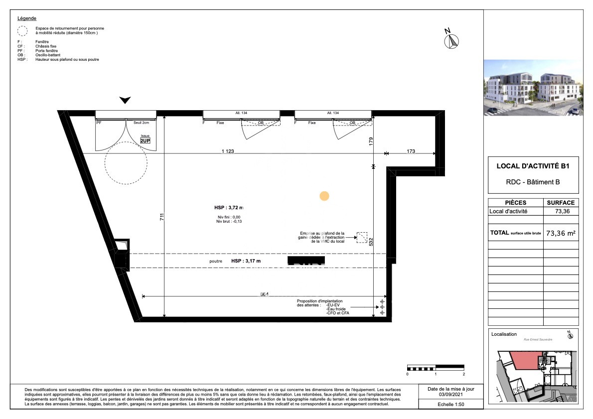 Location Bureau / Commerce à Rezé 0 pièce