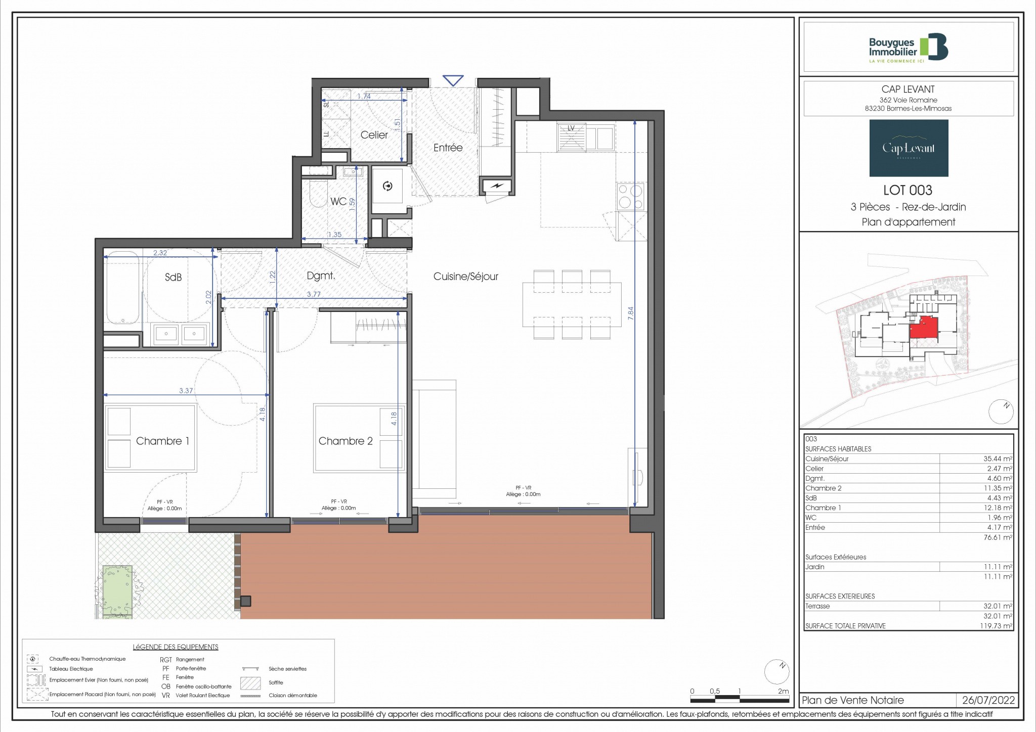 Vente Appartement à Bormes-les-Mimosas 3 pièces