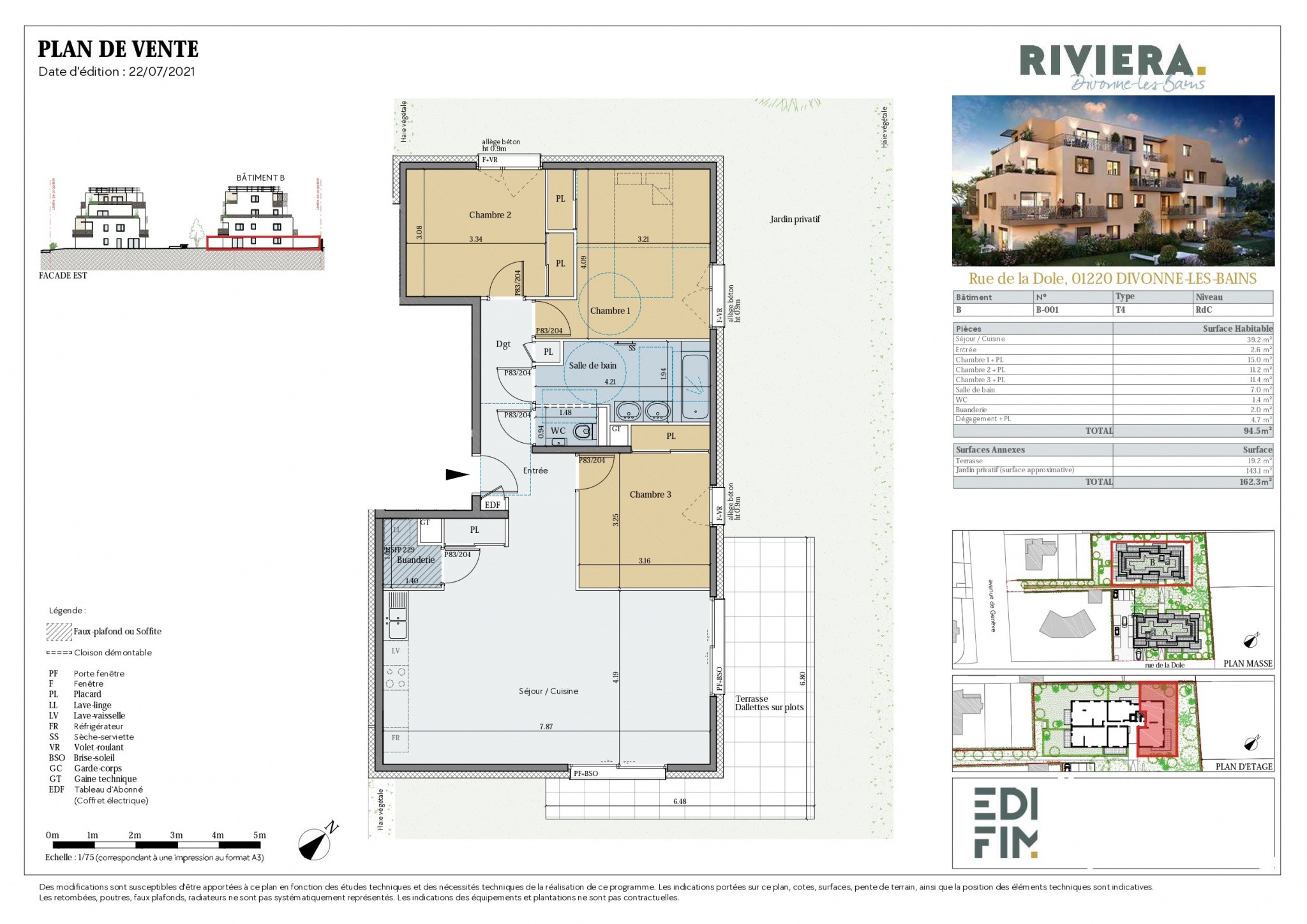 Vente Appartement à Divonne-les-Bains 4 pièces