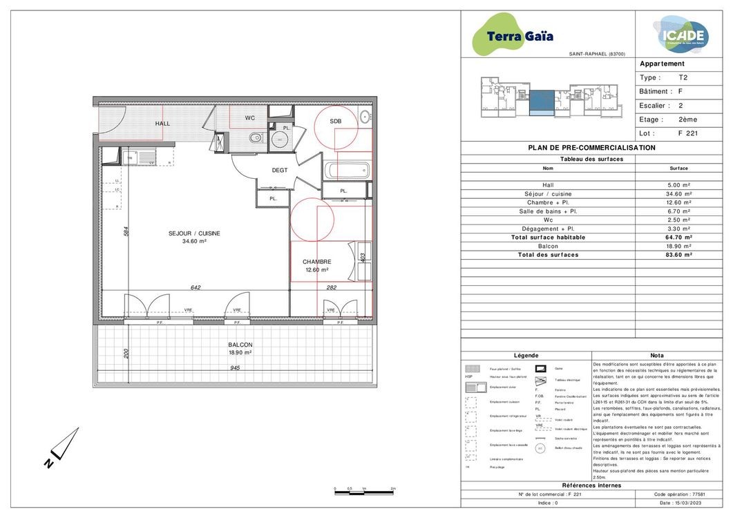 Neuf Appartement à Saint-Raphaël 2 pièces