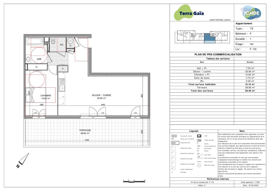 Neuf Appartement à Saint-Raphaël 2 pièces