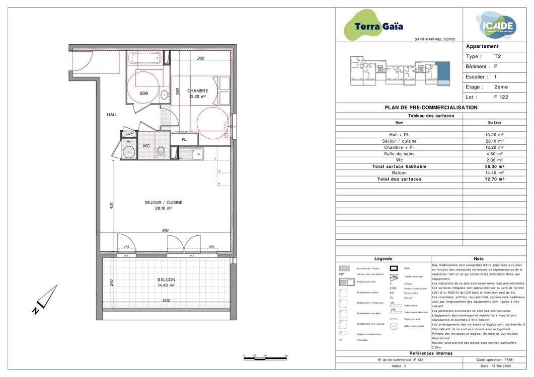 Neuf Appartement à Saint-Raphaël 2 pièces