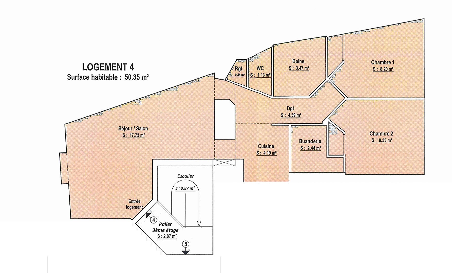 Vente Appartement à la Roche-Bernard 3 pièces