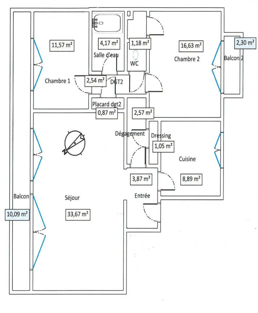 Vente Appartement à Courbevoie 4 pièces