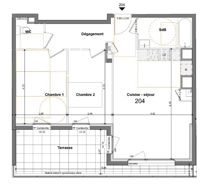 Vente Appartement à Saint-Jacques-de-la-Lande 3 pièces