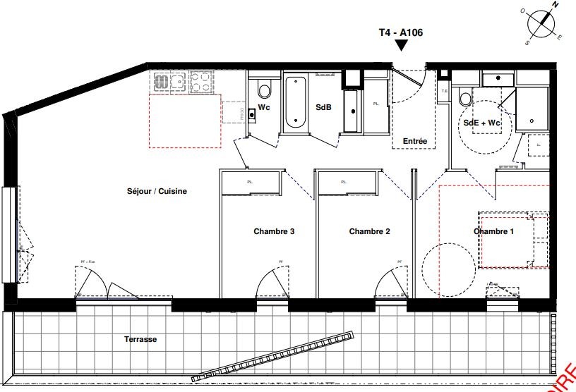 Vente Appartement à Rennes 4 pièces