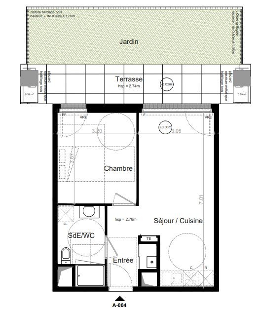 Vente Appartement à Saint-Jacques-de-la-Lande 2 pièces