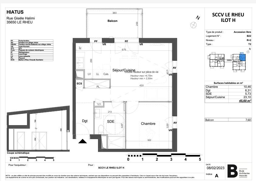 Vente Appartement à le Rheu 2 pièces