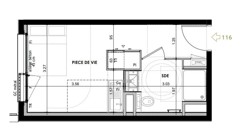 Vente Appartement à Rennes 1 pièce