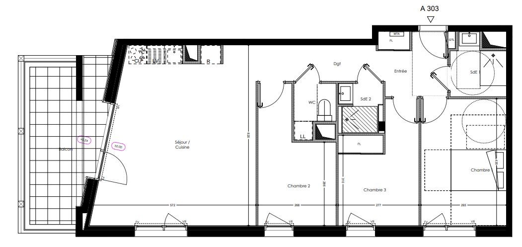 Vente Appartement à le Rheu 4 pièces