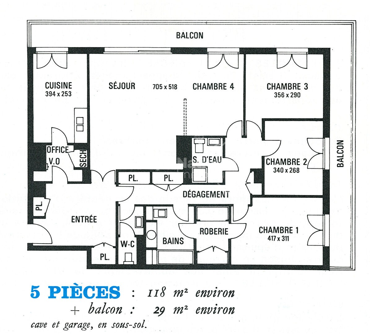 Vente Appartement à Versailles 5 pièces