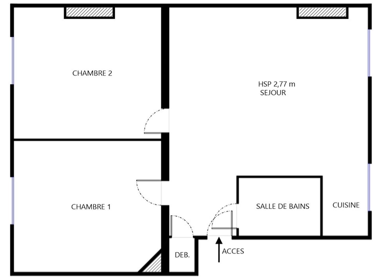 Vente Appartement à Levallois-Perret 3 pièces