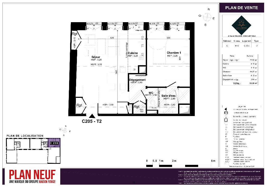 Vente Appartement à Saint-Malo 2 pièces