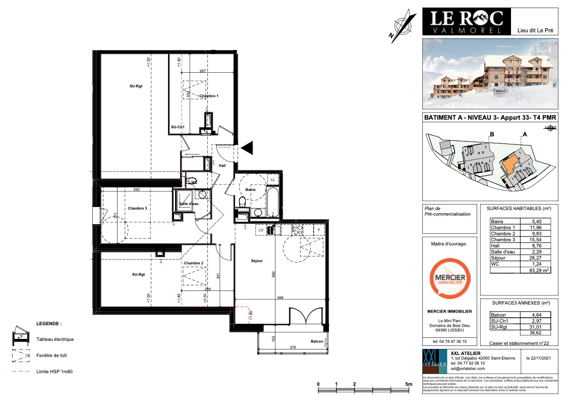 Vente Appartement à les Avanchers-Valmorel 4 pièces